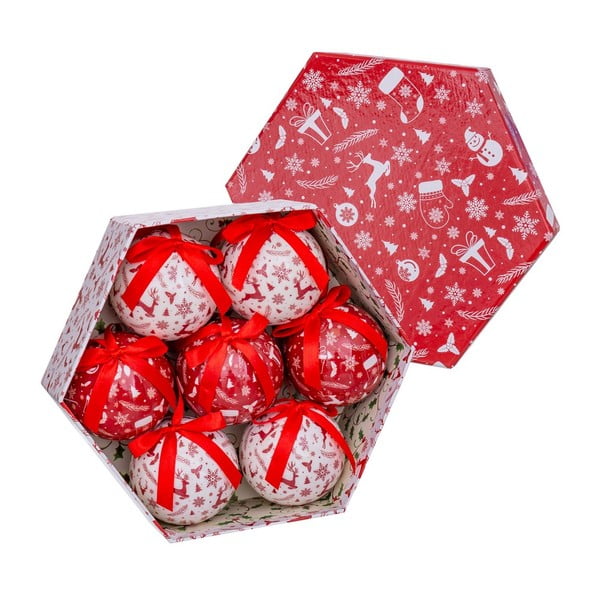 Set di palline di Natale in carta 7 pz Red Memory – Casa Selección