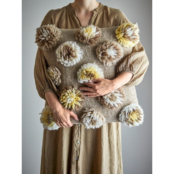 Cuscino decorativo in misto lana 50x50 cm Somma – Bloomingville-image-2