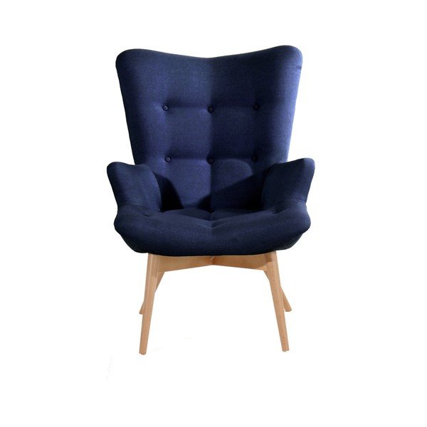Poltrona blu scuro Aiko - Max Winzer-image-1
