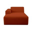 Modulo divano in tessuto bouclé color mattone (angolo sinistro) Roxy - Scandic