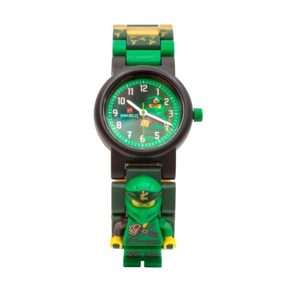 Orologio da polso verde con cinturino pieghevole e minifigure NINJAGO Lloyd - LEGO®-image-1