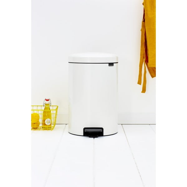Bidone in acciaio bianco da 20 l NewIcon - Brabantia-image-1