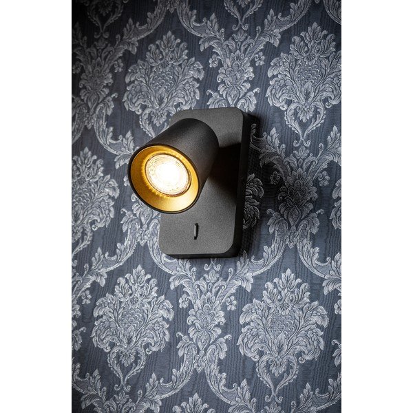 Lampada da parete nera ø 8 cm Elli - GTV-image-2