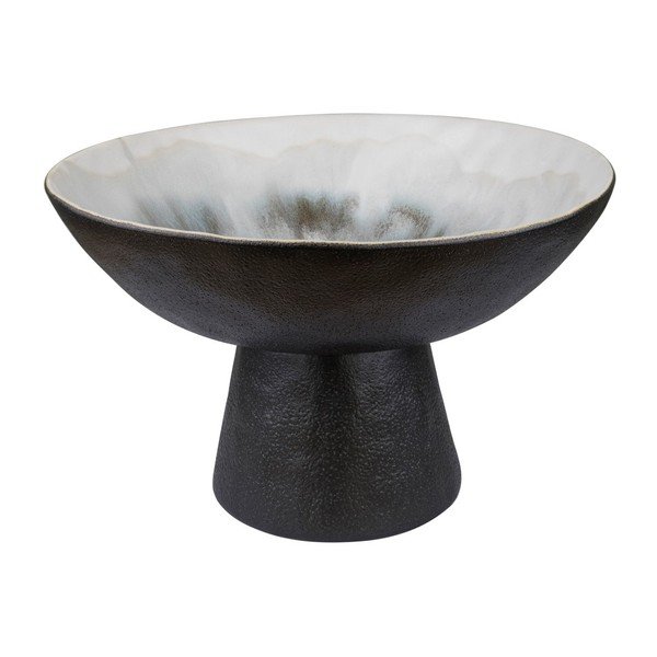 Ciotola nera/avorio in gres ø 31,5 cm By Hand  – Mette Ditmer Denmark