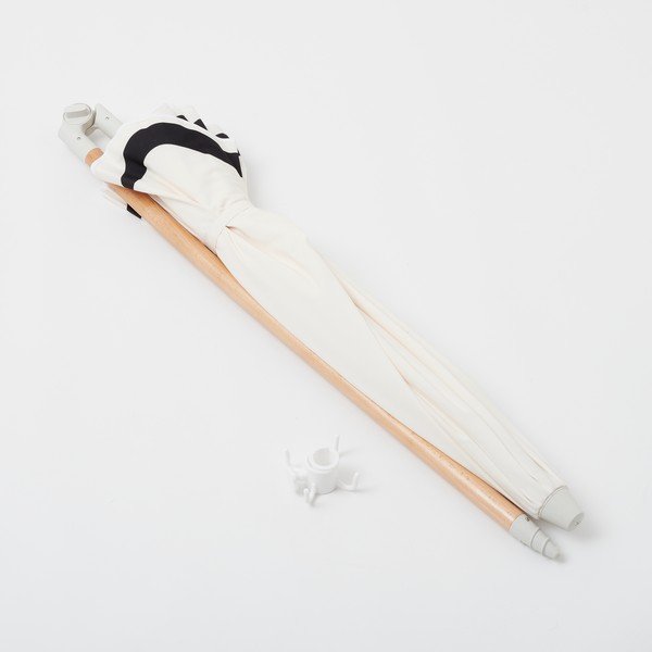 Ombrellone bianco e nero ø 155 cm Casa Marbella - Sunnylife-image-3