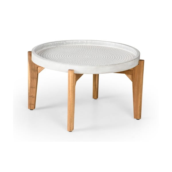 Tavolo da giardino con piano in cemento grigio Bari, ø 70 cm - Bonami Selection
