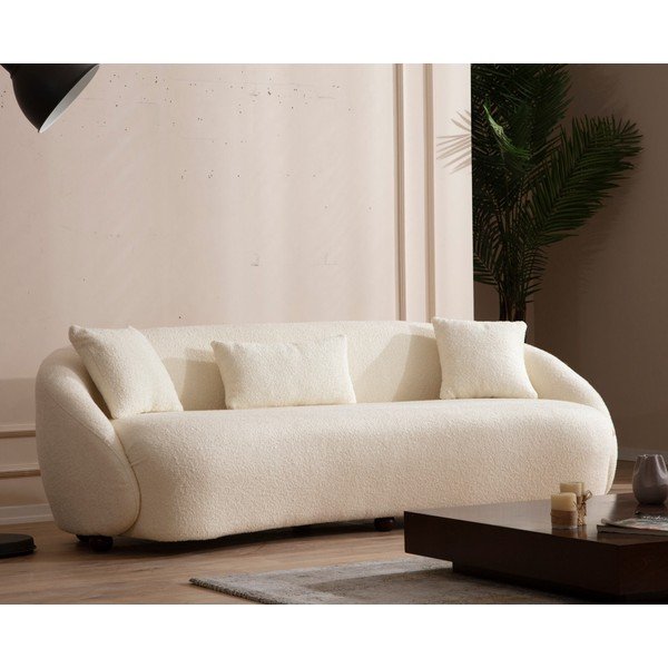 Divano crema 230 cm Napoli - Artie-image-1