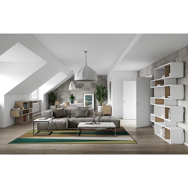 Libreria bianca in rovere 156x220 cm London - TemaHome-image-2