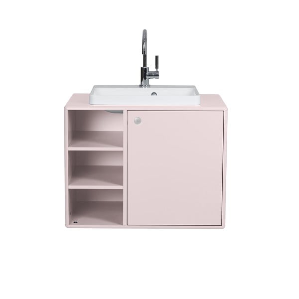 Mobile sospeso rosa con lavabo senza miscelatore 80x62 cm Color Bath - Tom Tailor