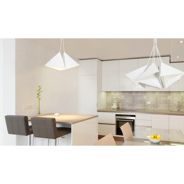 Set di lampade a sospensione bianche - Evergreen Lights-image-1