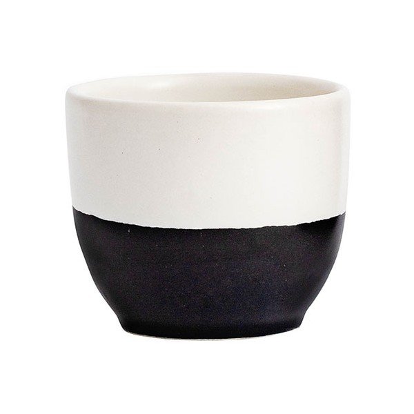 Tazza in gres bianco e nero, 250 ml Luna - ÅOOMI
