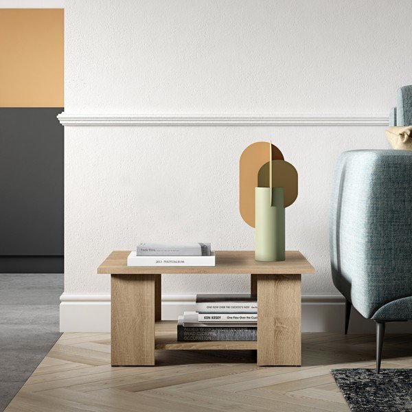 Tavolino in rovere 67x67 cm Square - TemaHome-image-1