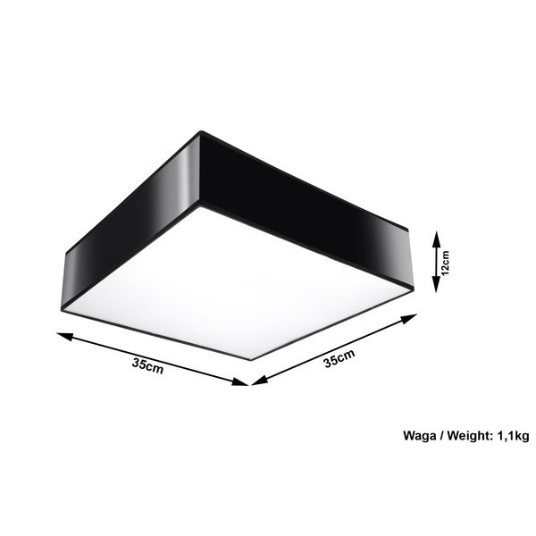 Plafoniera nera a soffitto Mitra - Sollux-image-4