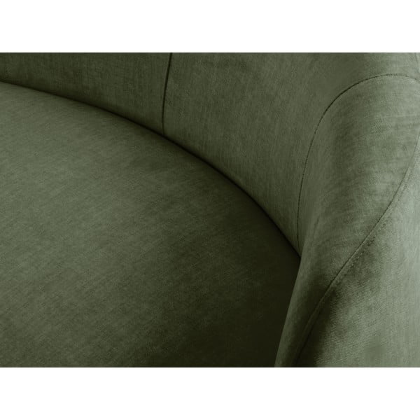 Divano asimmetrico in velluto verde, a sinistra Debbie - Mazzini Sofas-image-1