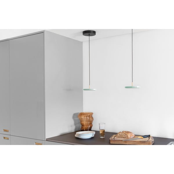 Lampada a sospensione LED verde chiaro con paralume in metallo ø 15 cm Asteria Nuance Micro - UMAGE-image-3