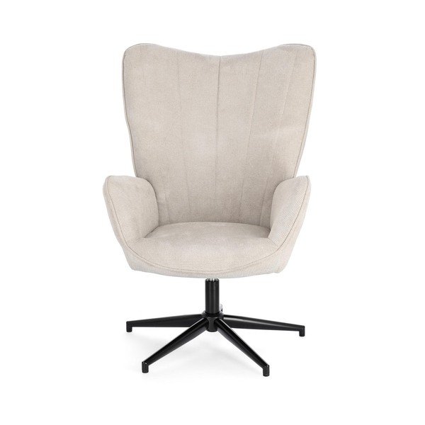 Poltrona beige girevole Inas – Bizzotto-image-2