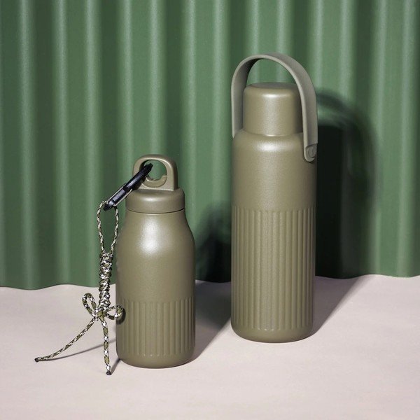 Bottiglia termica verde in acciaio inox 500 ml Truls – Sagaform-image-2