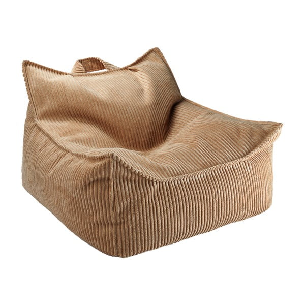 Pouf a sacco per bambini marrone con rivestimento in velluto a coste Chair – Wigiwama