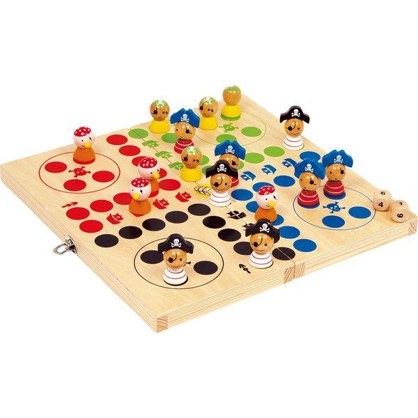 Gioco da tavolo in legno Ludo Pirate Island - Legler