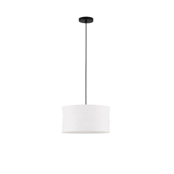 Lampadario bianco in lino ø 38 cm Linnet – Nova Luce