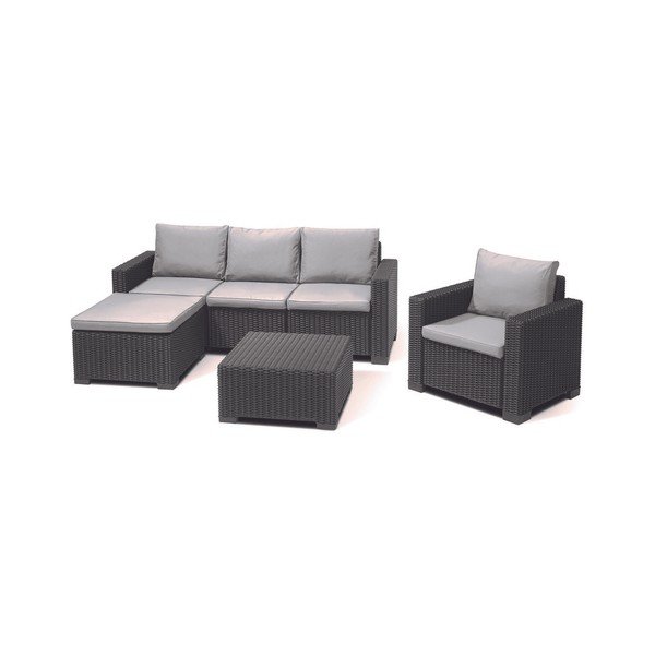 Šedý zahradní set Keter Moorea