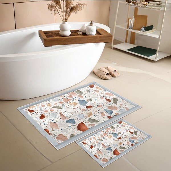 Set di tappetini per il bagno 2 pz 60x100 cm – Foutastic-image-2