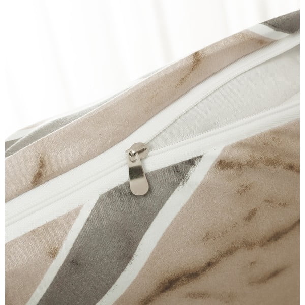 Biancheria da letto singola in micro raso 140x200 cm, marrone chiaro, 6 pezzi Marco - My House-image-2