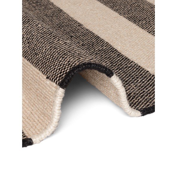 Passatoia nera/color crema in iuta reversibile/tessuta a mano 80x200 cm Playa – Hanse Home-image-3