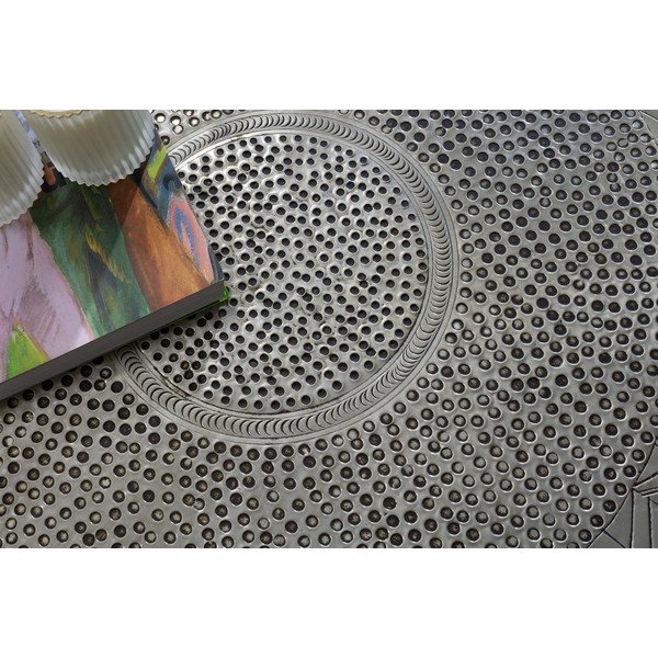 Tavolino da salotto rotondo nero/grigio opaco ø 90 cm Clarisa – MOME-image-3