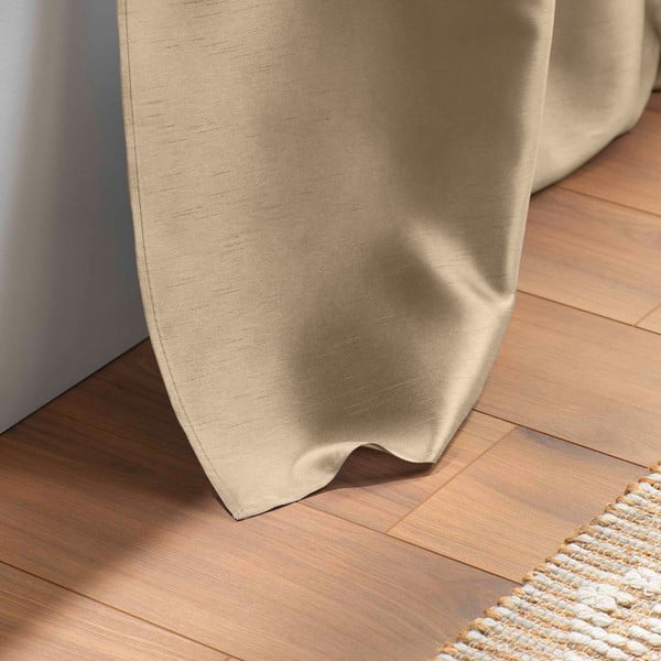 Tenda in raso beige 140x240 cm Shana - douceur d'intérieur-image-4
