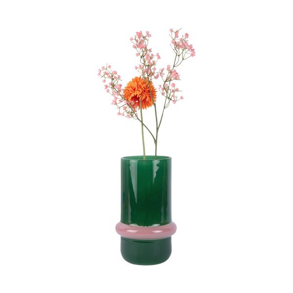 Vaso verde in vetro (altezza totale 22 cm) Animado Anillo – PT LIVING-image-3