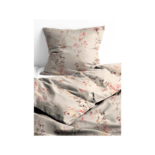 Biancheria da letto singola in cotone sateen giallo 220x155 cm Meadow - Södahl-image-2