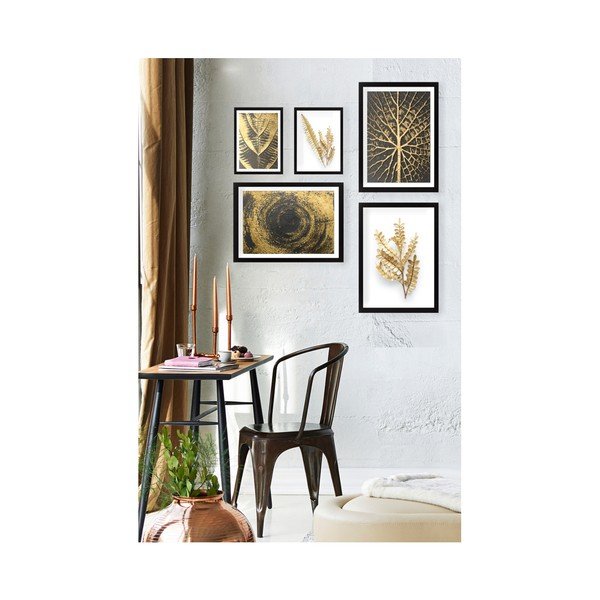 Set di dipinti 5 pz 60x20 cm Nature – Vavien Artwork-image-1