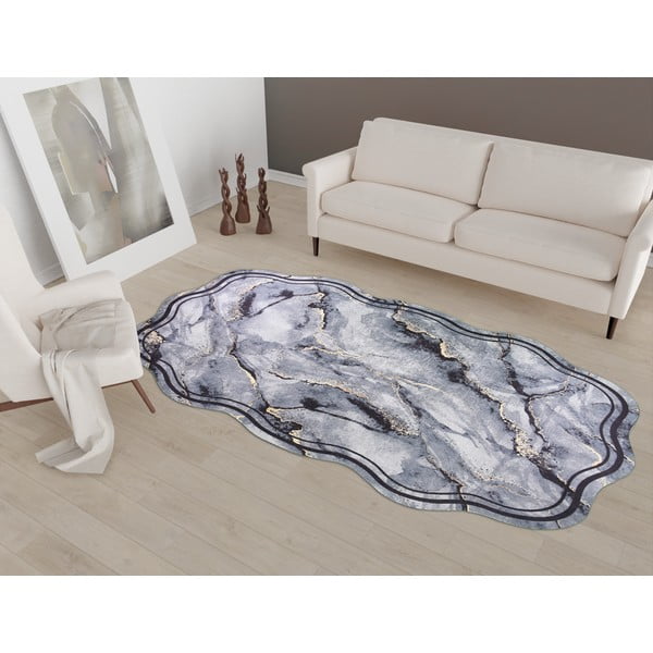 Tappeto grigio 100x60 cm - Vitaus-image-1