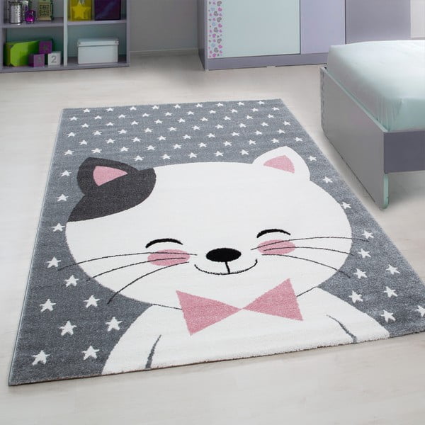 Tappeto per bambini rosa-grigio 80x150 cm Kids - Ayyildiz Carpets-image-1