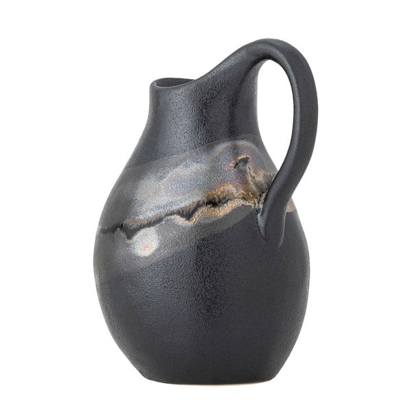 Vaso grigio scuro in gres (altezza totale 15 cm) Alvena – Bloomingville-image-2