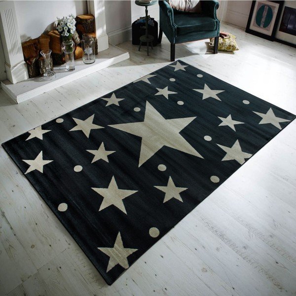 Tappeto per bambini Stars Sky Gris, 120 x 170 cm - Ruby