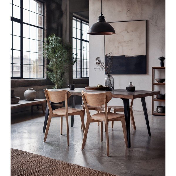 Sedie da pranzo in rovere Roxby - Actona-image-1