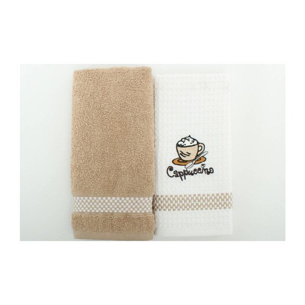 Set di 2 asciugamani Caffè, 45x70 cm - Esil Home