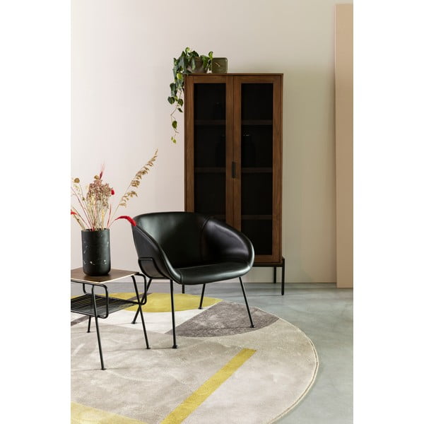 Tappeto giallo-grigio , ø 240 cm Hilton - Zuiver-image-1