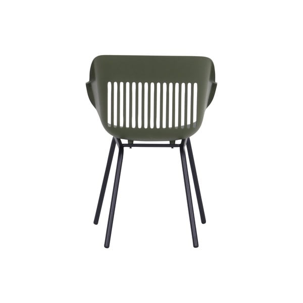 Set di 2 sedie da giardino in plastica verde scuro Jill Rondo - Hartman-image-4