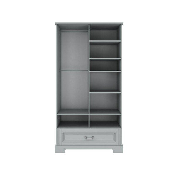 Armadio grigio per bambini 102x193 cm Ines - BELLAMY-image-3