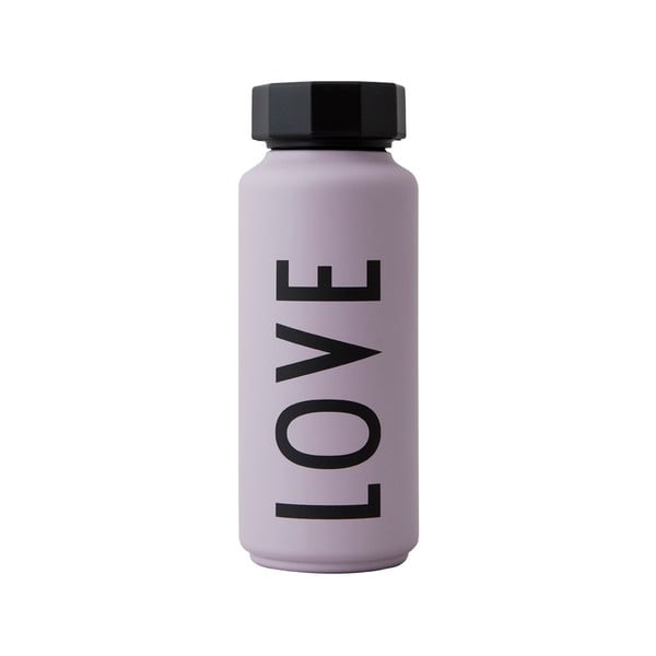 Bottiglia termica viola , 500 ml Love - Design Letters