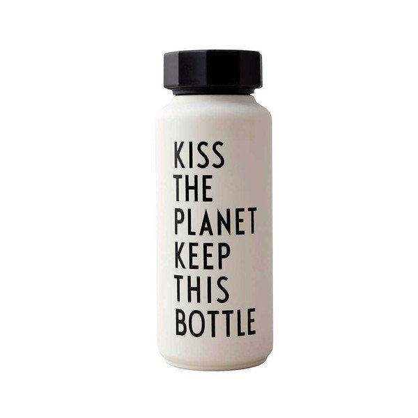 Bottiglia termica bianca, 500 ml Kiss - Design Letters