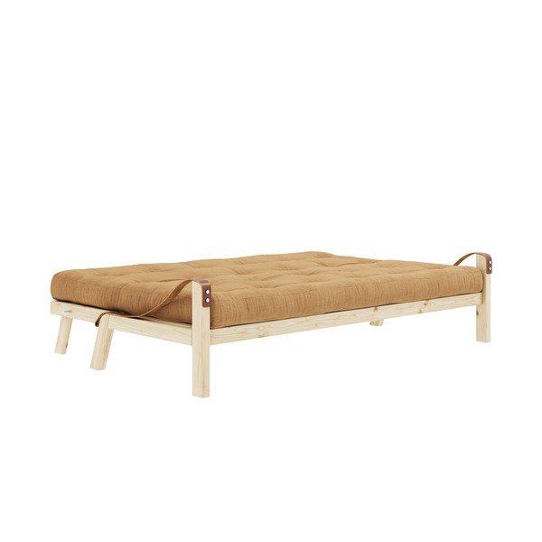 Divano letto in velluto a coste senape 204 cm Poetry - Karup Design-image-3