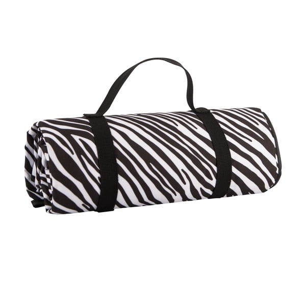 Coperta da picnic bianca e nera a righe, 150 x 140 cm Zebra - Navigate