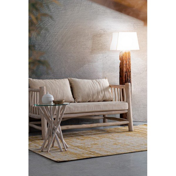 Tappeto color senape in ciniglia tessuto a mano 155x230 cm Yuno – Bizzotto-image-1