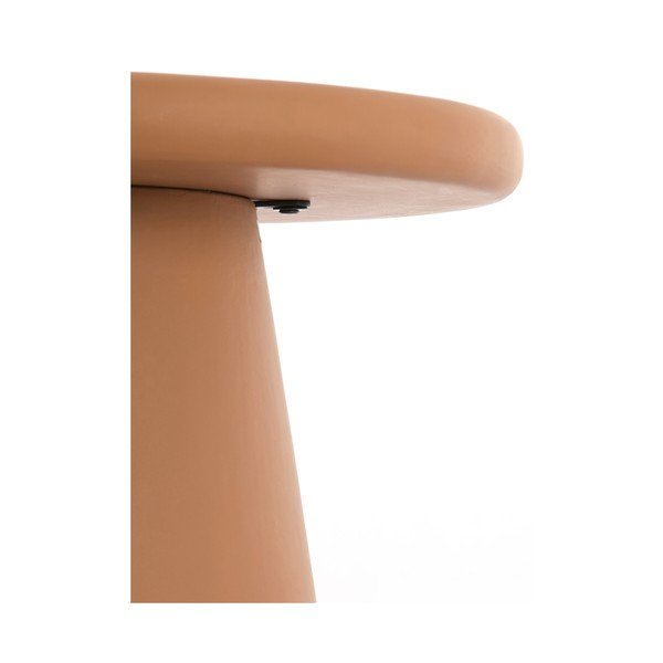 Tavolino da salotto rotondo color terracotta ø 70 cm Kulona – Light & Living-image-3
