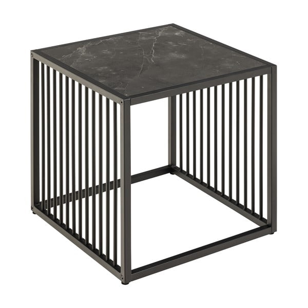 Tavolo portaoggetti in pietra 40x40 cm Strington - Actona-image-2