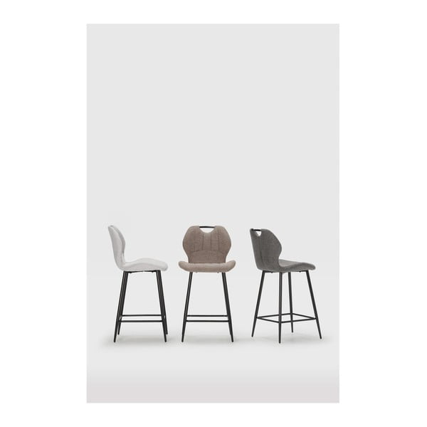 Set di 2 sgabelli da bar grigi (altezza seduta 65 cm) Muli - Marckeric-image-1